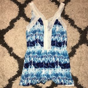 Charlotte Russe tie-dye romper